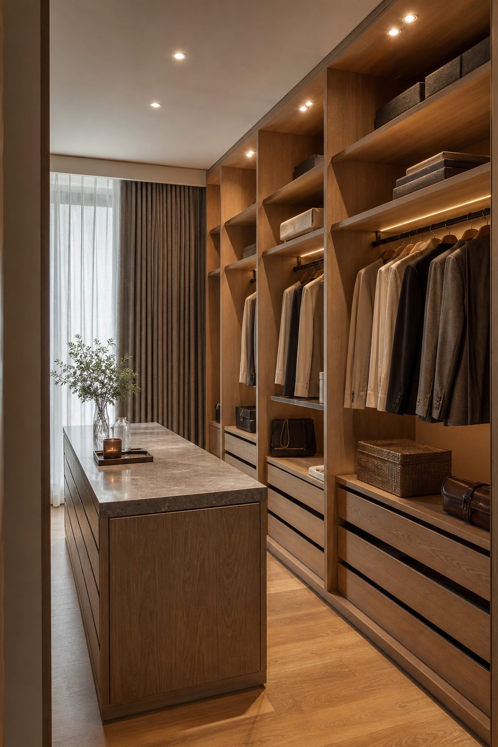 Walk-in wardrobe carpentry